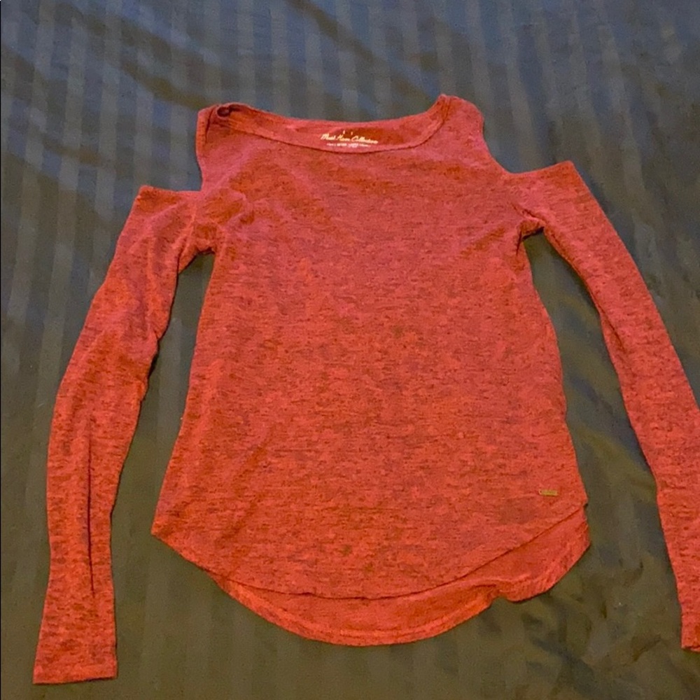 Long sleeve dressy top shoulders cut out